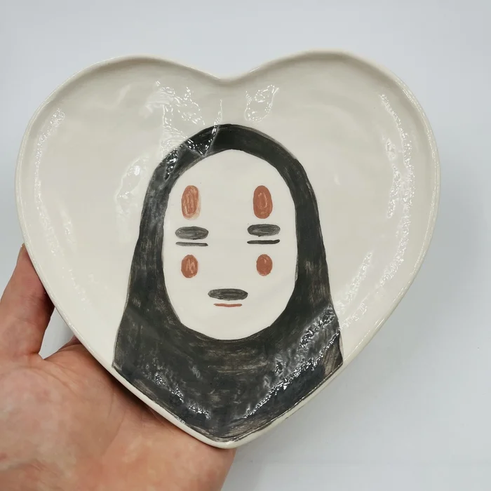 My - My, Handmade, Plate, Ceramics, Spirited Away, Needlework without process