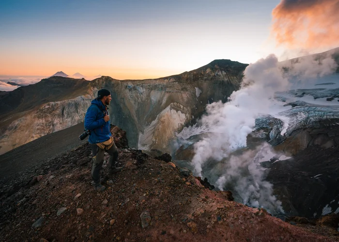 Volcano Mutnovsky. Tourism in the death zone - Mountain tourism, The mountains, Tourism, Travels, Туристы, Kamchatka, Mutnovsky Volcano, Telegram (link), Longpost