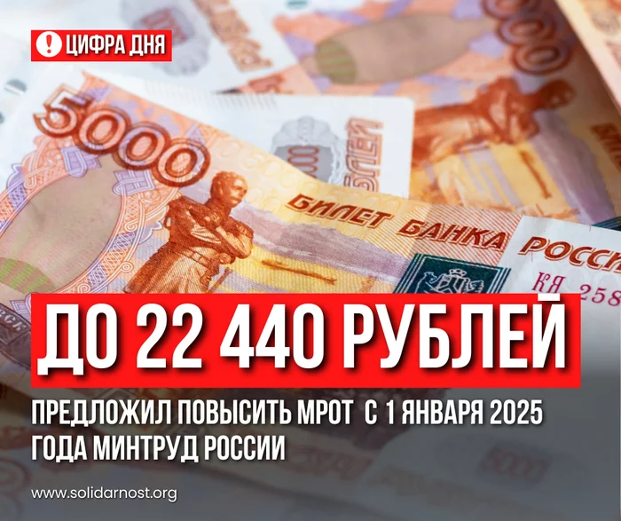 The Ministry of Labor proposed to increase the minimum wage to 22,440 rubles - Economy, Labor Relations, Salary, Minimum wage, Union, FNPR, Income, Poverty