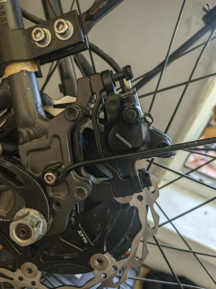 After installing the 180 rotor, the brakes became weaker - A bike, Bicycle repair, Cyclist, Longpost