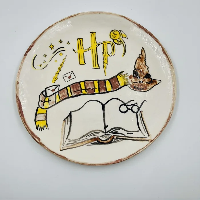 My - My, Ceramics, Handmade, Needlework, Plate, Harry Potter, Longpost