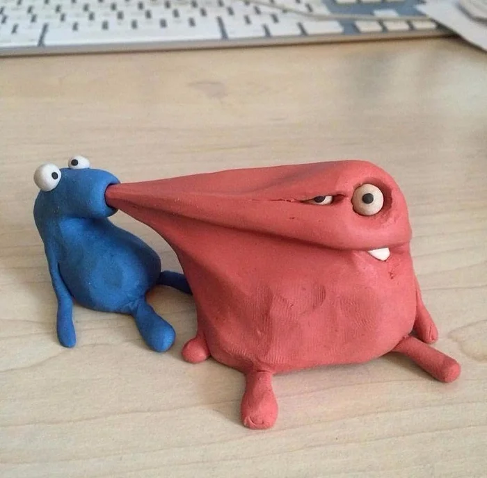 When someone sucks your brain out - Humor, Brain, Strange humor, Telegram (link), Repeat, Plasticine