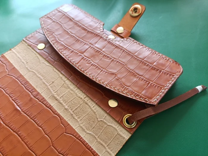 Phone case, pencil case or phone case - My, Case for phone, iPhone, Leather products, Natural leather, Workshop, Longpost, Needlework without process