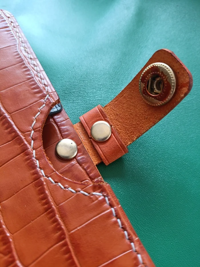 Phone case, pencil case or phone case - My, Case for phone, iPhone, Leather products, Natural leather, Workshop, Longpost, Needlework without process