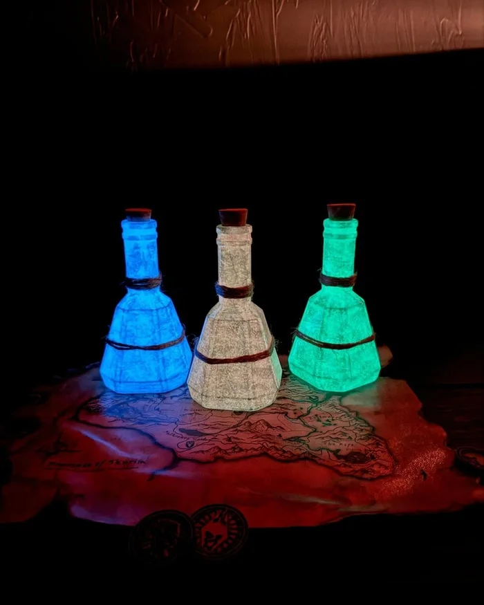 Glowing potions from SKYRIM - Images, The Elder Scrolls V: Skyrim, Potions, Computer games, The elder scrolls, RPG, Fantasy, Alchemy, Bethesda, Longpost