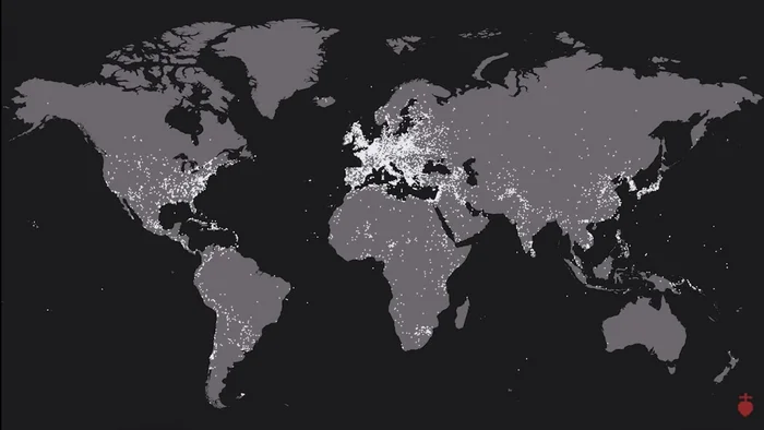 Map of all battles since 2500 BC, according to Wikipedia (10,624 battles) - World map, War, Military history, Geography, Battle