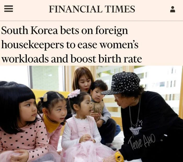 Don't show this to the deputies! - Demography, Fertility, South Korea, Housekeeper, Telegram (link)