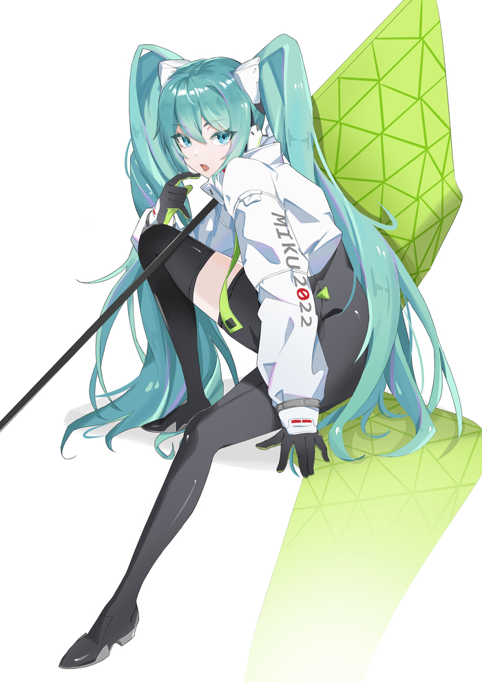 Hatsune Miku #108 , Anime Art, Hatsune Miku, Vocaloid,  , , , , Racing Miku, , Bodysuit