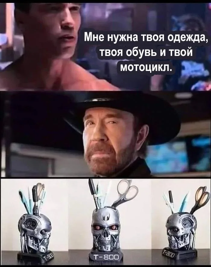 Funny memes that only those who have seen the Terminator movie can understand - Terminator, Memes, Cyborgs, T-1000, Sarah Connor, John connor, Longpost, Picture with text, Comics, A selection