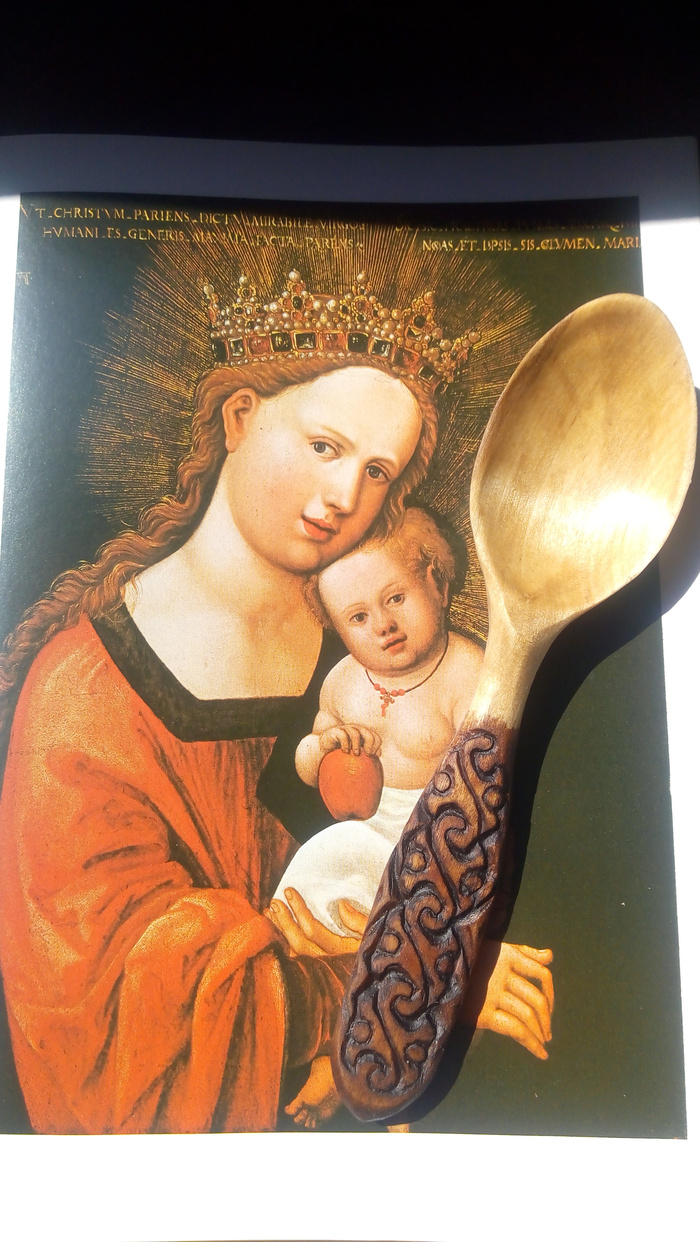 Столовая ложка из березы