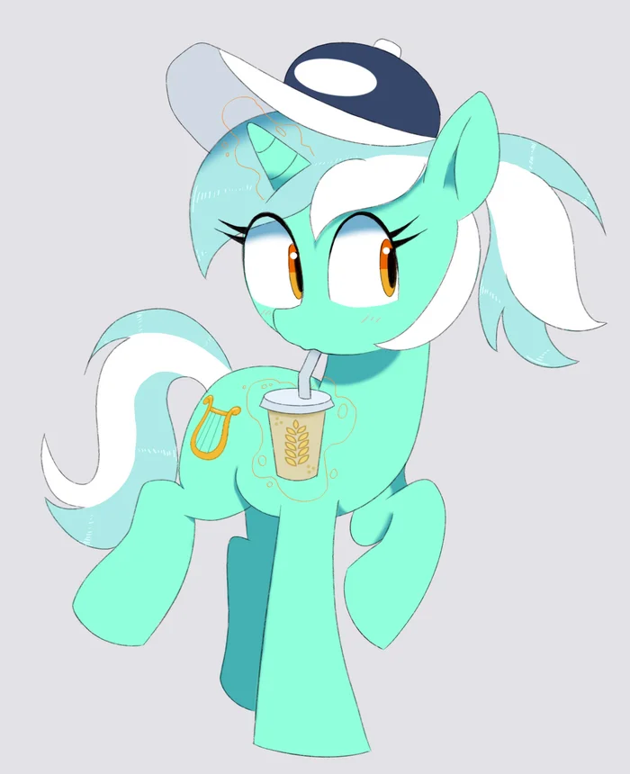 Lyre in a Baseball Cap - My little pony, Art, Lyra heartstrings