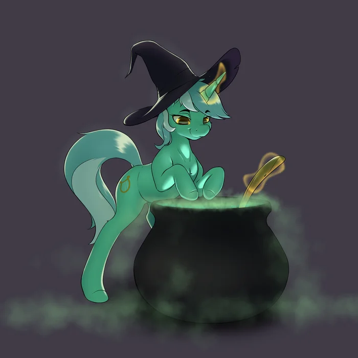 Cooks oatmeal - My little pony, PonyArt, Lyra heartstrings, Aquaticvibes