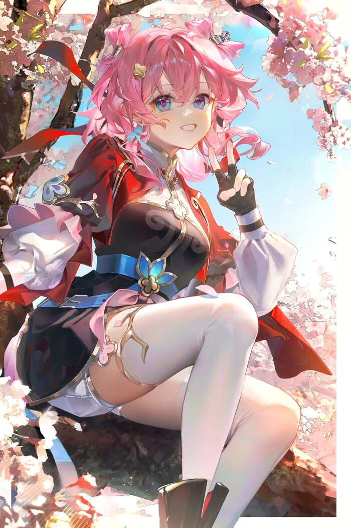 March 7 - Anime art, Anime, March 7th (Honkai: Star Rail), Honkai: Star Rail, Qipao