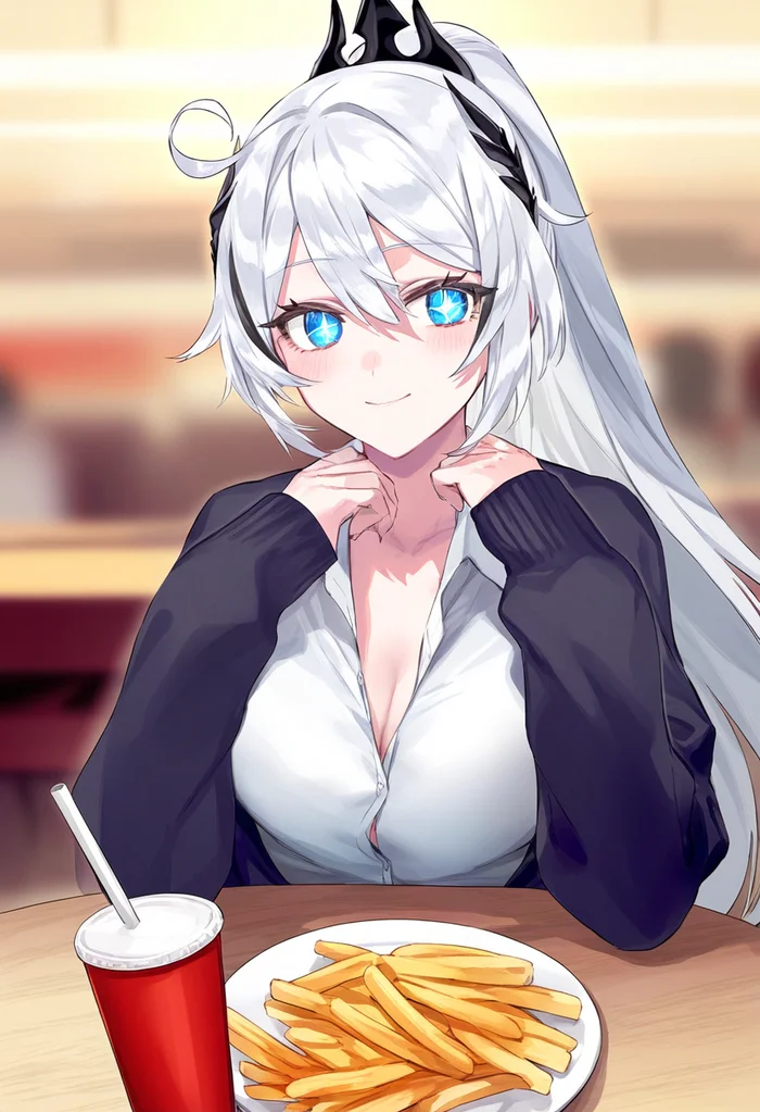 Date with Kiana - Anime art, Pixiv, Anime, Neural network art, Honkai Impact, Kiana kaslana, Longpost