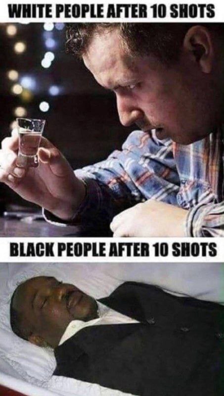 A little bit of racism - Black humor, Black people, White