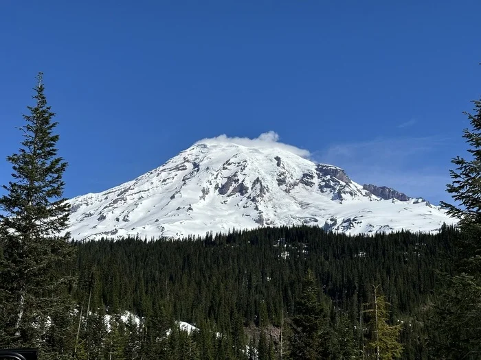 Mount Rainier - My, USA, The mountains, UFO, Clouds, The photo, Nature, Travels, Forest, Longpost