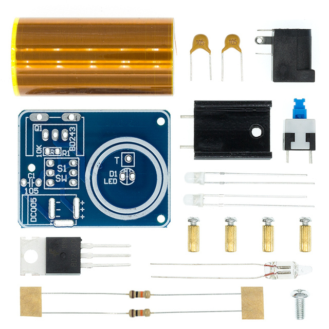 Tesla transformer assembly kit - AliExpress, Tesla coil, Experiment, Assembly, Soldering, Radio parts, Experience, Hobby, Education, Development, Physics, Constructor, High voltage, Products, Chinese goods, Electronics, Electricity, Longpost, Nikola Tesla, The science, With your own hands, Inventions