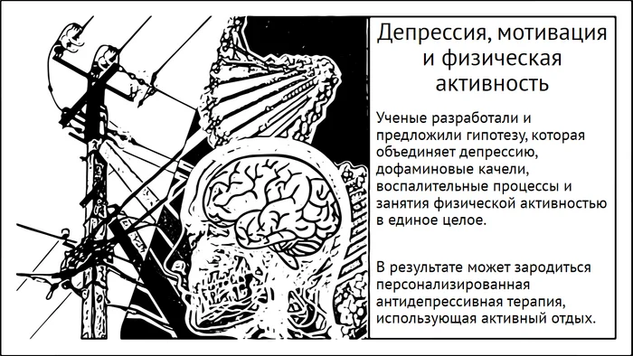 Депрессия, мотивация, физическая активность. Первые попытки объяснить связь - Моё, Мозг, Исследования, Наука, Научпоп, Депрессия, Дофамин, Нагрузка, Спорт, Длиннопост