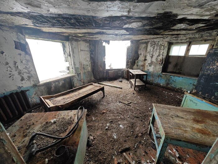 Внутри в одном из помещений