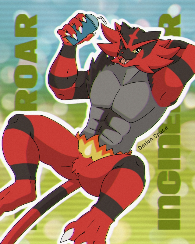 Incineroar: DarlanSpace - Incineroar, Арт, Покемоны