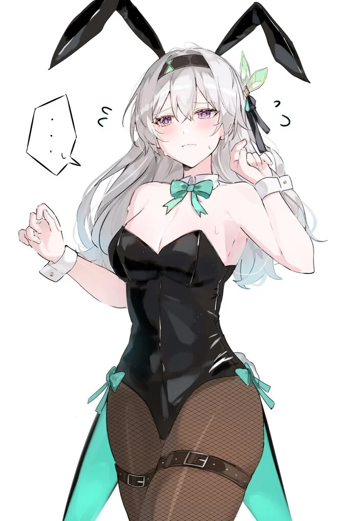 Зайка Хотару - Anime Art, Аниме, Firefly (Honkai: Star Rail), Honkai: Star Rail, Bunnysuit