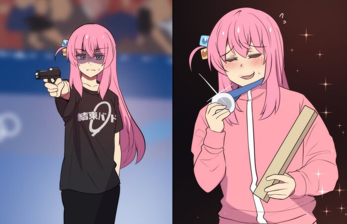   ... , Anime Art, Bocchi the Rock!, Gotou Hitori, Princess Hinghoi