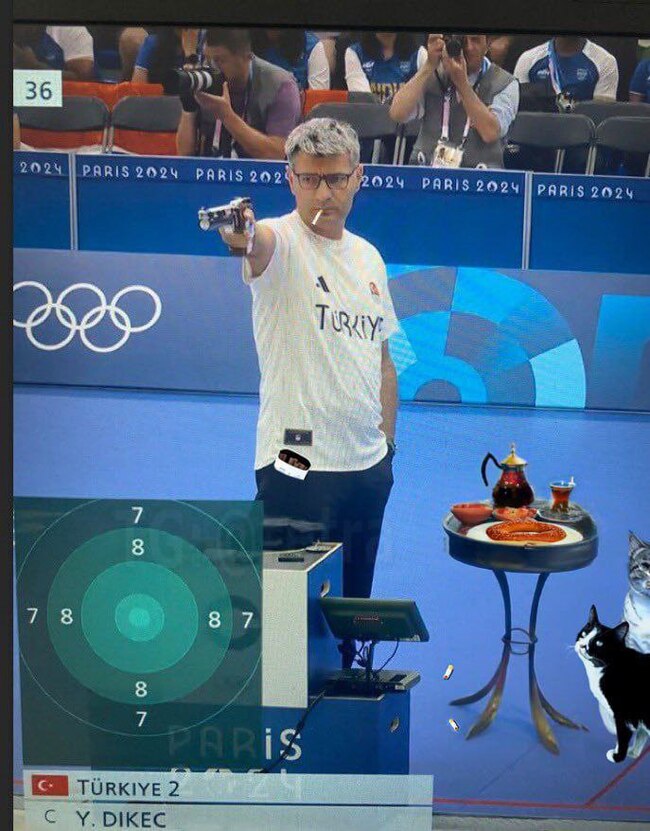 The best memes with the Olympic hero from Turkey - Shooting, Memes, Longpost, Yusuf DikeГ§