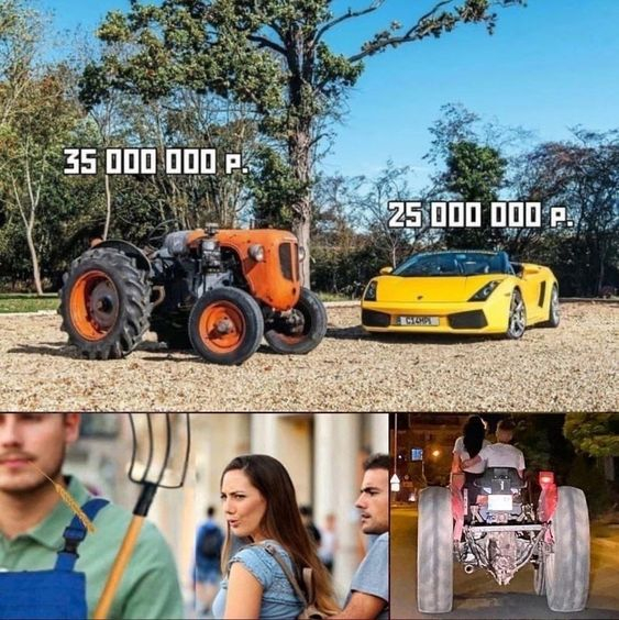 Right choice - Auto, Technics, Humor, Memes, Tractor