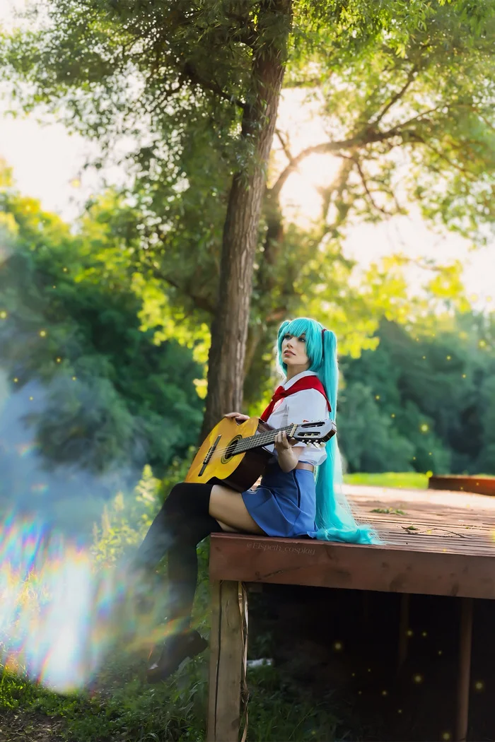 Everlasting summer Miku cosplay - Моё, Бесконечное лето (визуальная новелла), Hatsune Miku, Косплей, Аниме, Игры, Длиннопост, Фотография