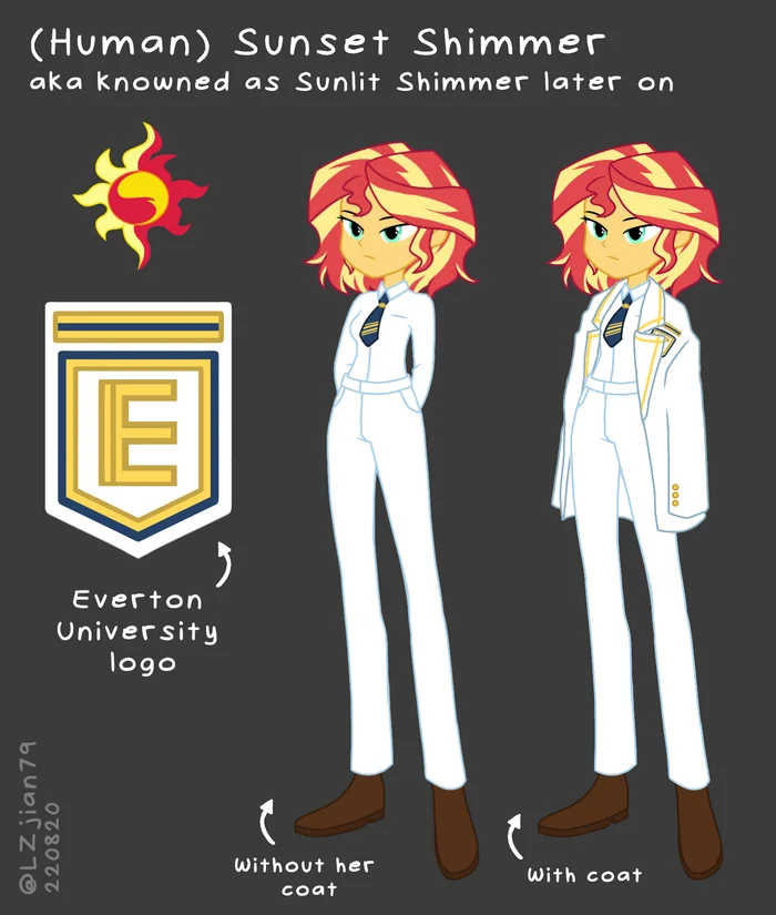 Sunset Shimmer from the human world - My little pony, Art, Sunset shimmer, Equestria girls