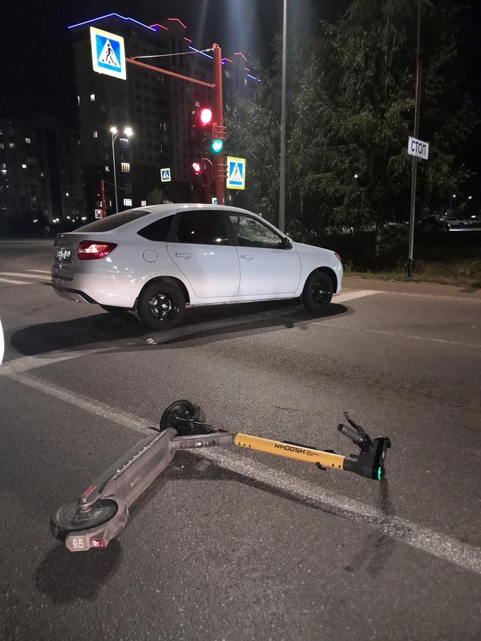 Did not have time - Kick scooter, Road accident