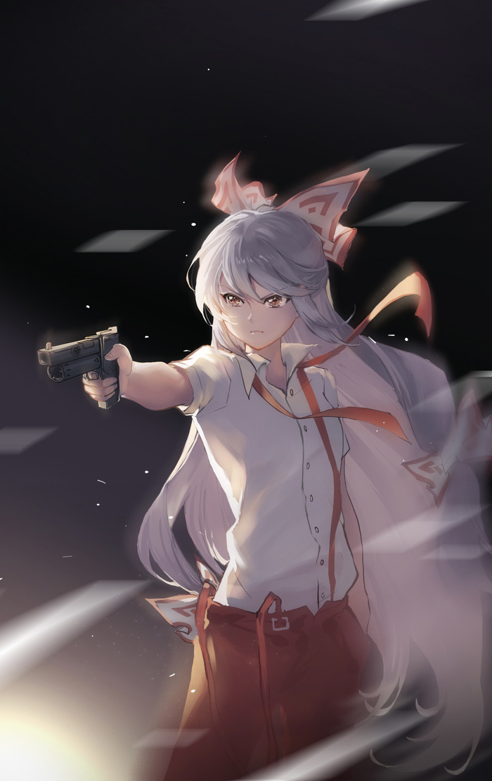  Touhou, Fujiwara no Mokou, Anime Art, Game Art, , , ,  ,  