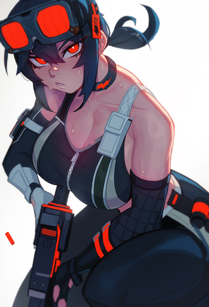  Qtori, , , Anime Art, Zenless Zone Zero, Grace Howard (zzz), , Zhu Yuan (zzz), 