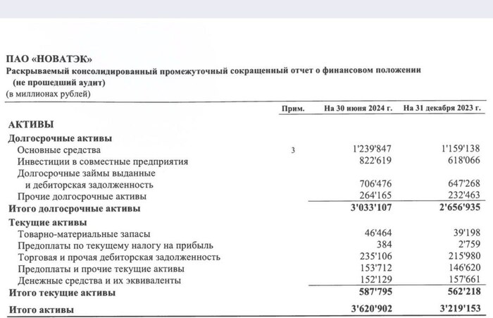 Новатэк: отчет за I полугодие 2024 по МСФО. Что с Арктик СПГ-2?