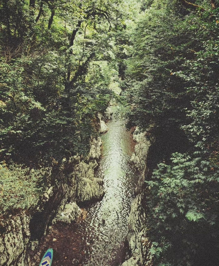 Небольшой каньон, в котором удалось поплавать на сапе