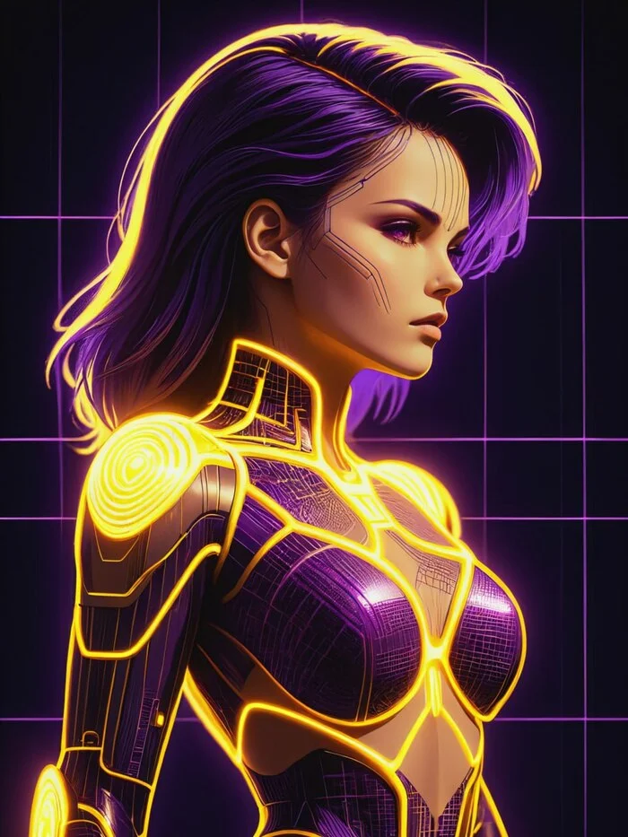 Neon Cyberpunk Cyberspace SDXL, Pony & SD1.5 - neon cyberpunk - My, Artificial Intelligence, Neural network art, Stable diffusion, Longpost, Series Neurowarehouse