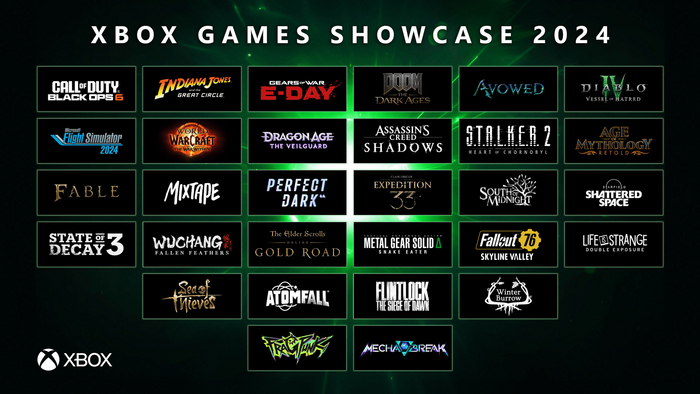 Игры, которые были представлены на Xbox Showcase 2024. 