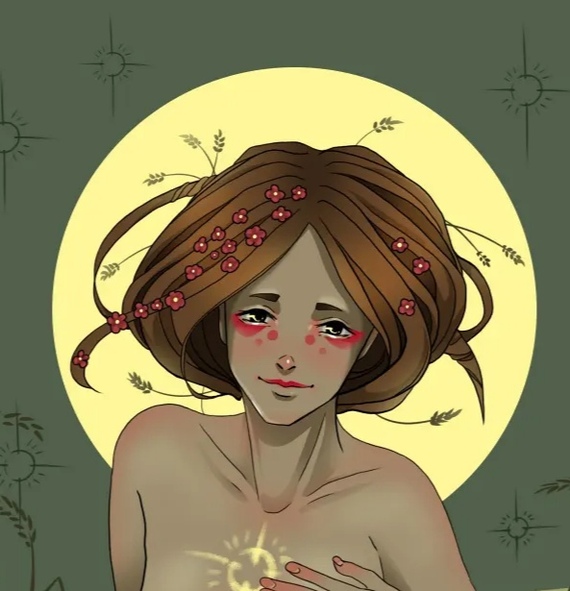 Herbal Bride - My, Drawing, Digital drawing, Pestilence, Mor Utopia