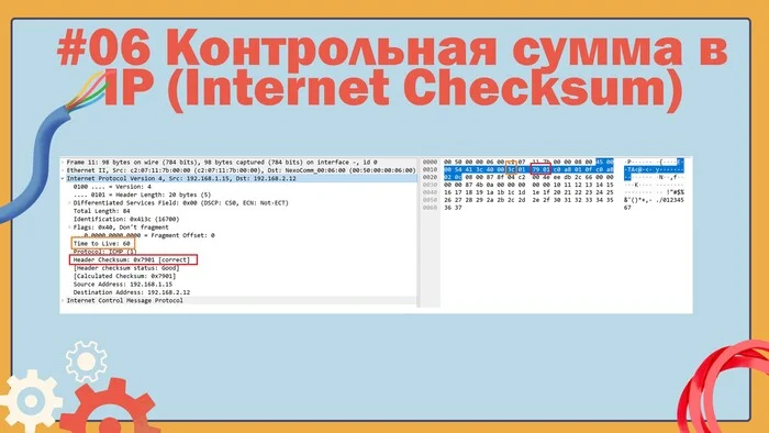 Поле Internet Checksum. Как IP считает контрольную сумму - Моё, Сисадмин, Компьютерные сети, IT, Хост, Роутер, Ip, Протокол, Сети, Связь, Телеком, Данные, Системное администрирование, Инженер, Урок, Обучение, YouTube, Образование, Видео, Длиннопост