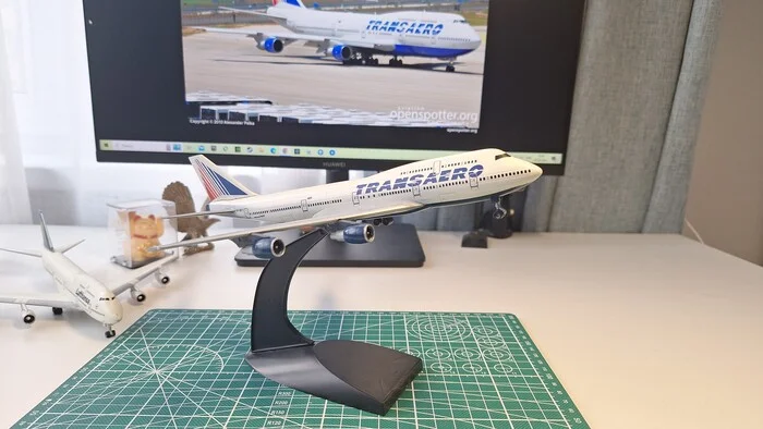 B747-300 (400) Transaero - My, Boeing 747, Stand modeling