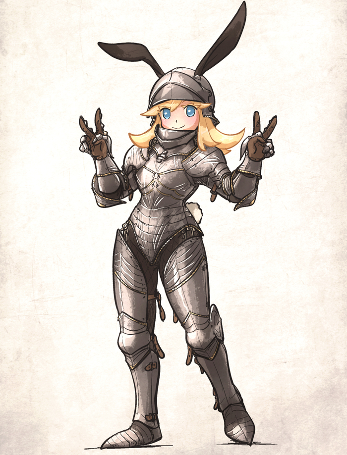 Gothic bunny armor