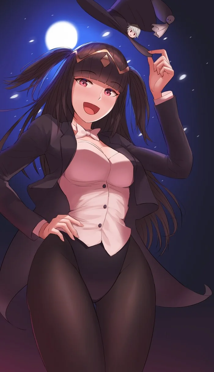 Zataria Zatara - Anime, Anime art, Pixiv, Tights, Crossover, Zatanna Zatara, Tharja, Fire emblem, Fire emblem awakening, Dc comics