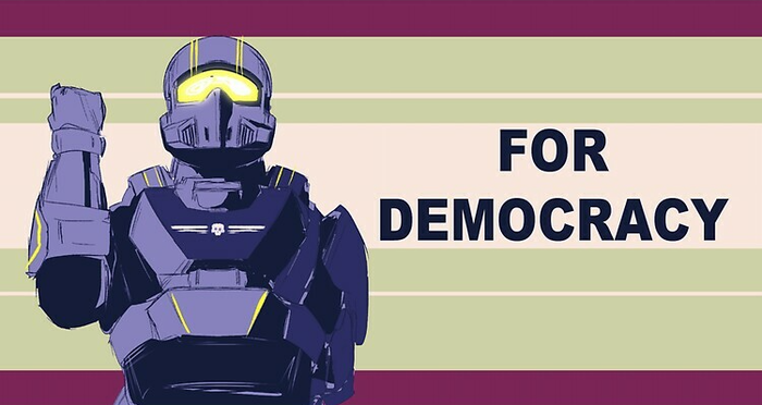 For democracy