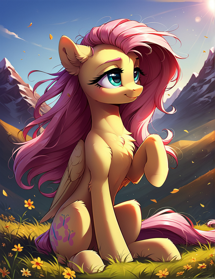   , My Little Pony, Ponyart, Fluttershy