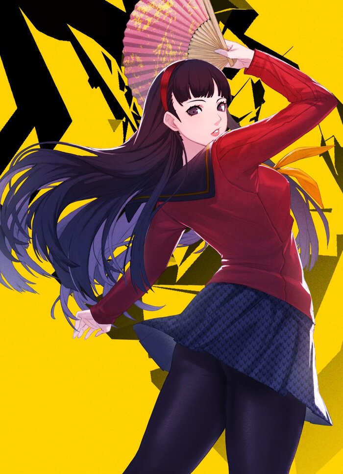 ,    , , Anime Art, Persona, Persona 4, Amagi Yukiko, Game Art, , , Kujikawa Rise, Marie (Persona 4)