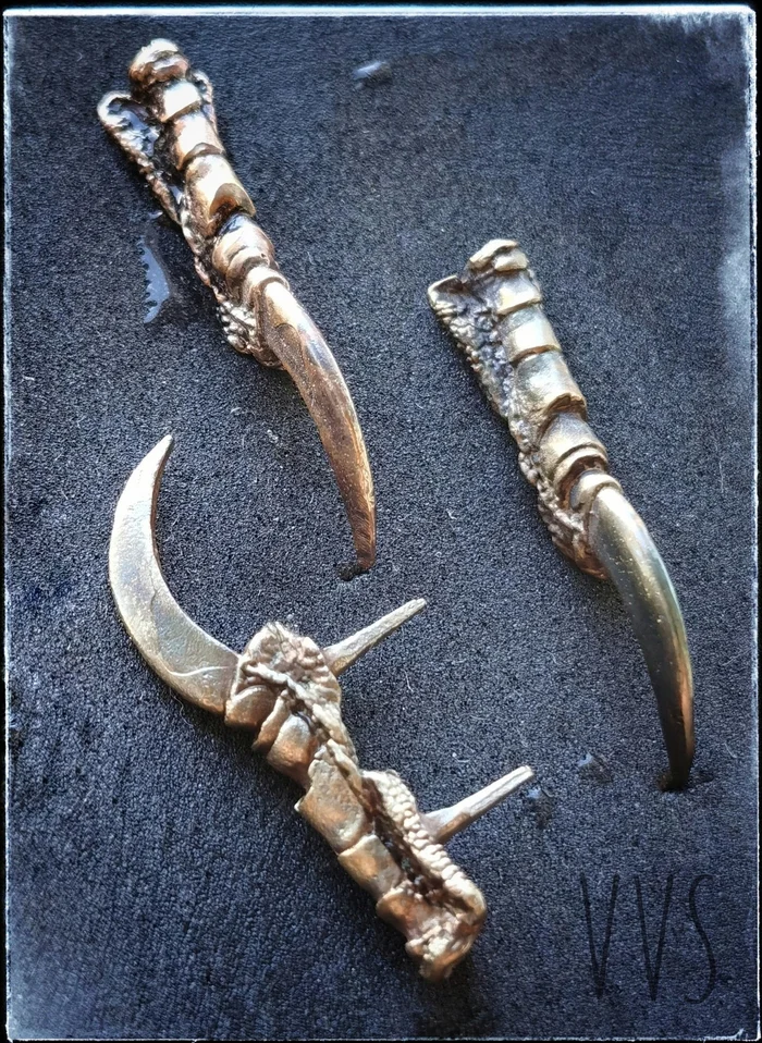 Rivet cast on spikes Claw - My, Longpost, Handmade, Needlework without process, Accessories, Furniture, Style, Exclusive, Metal products, Leather, Natural leather, Order, Casting, Claws