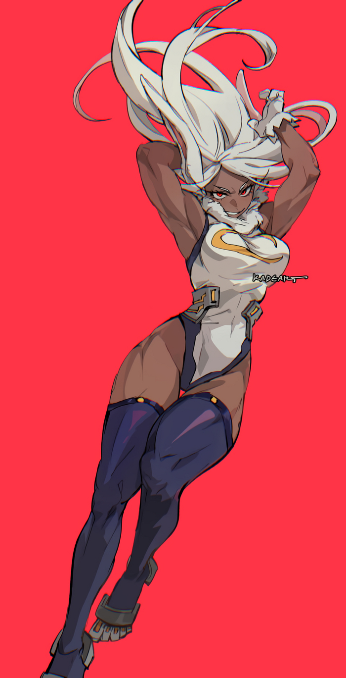  Kadeart, , , Anime Art, Boku no Hero Academia, Miruko, Muscleart,  , Animal Ears