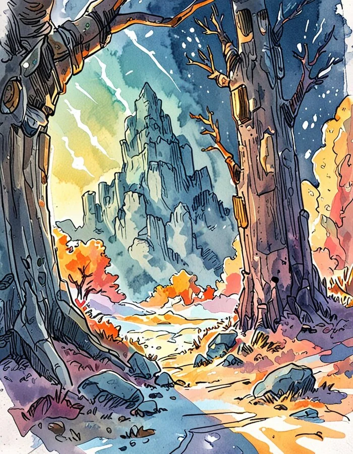 Watercolor Sketch Style v1.0 - watercolor sketches - My, Neural Networks, Artificial Intelligence, Neural network art, Stable diffusion, Longpost, Series Neurowarehouse