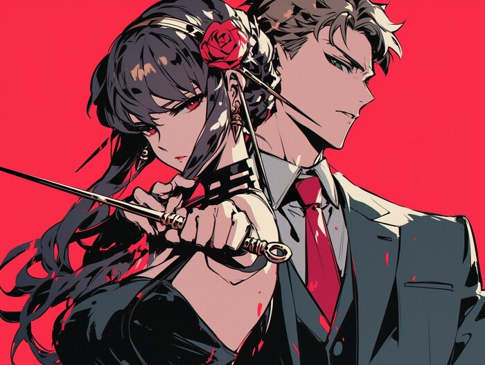 Loid&Yor , Anime Art, Spy X Family, Loid Forger, Yor Forger,  