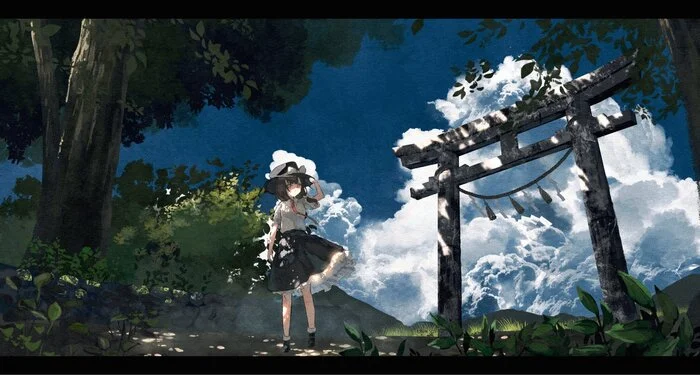 Secret Sealing Club - Touhou, Usami renko, Maribel Hearn, Anime art, Game art, Anime, Games, Torii